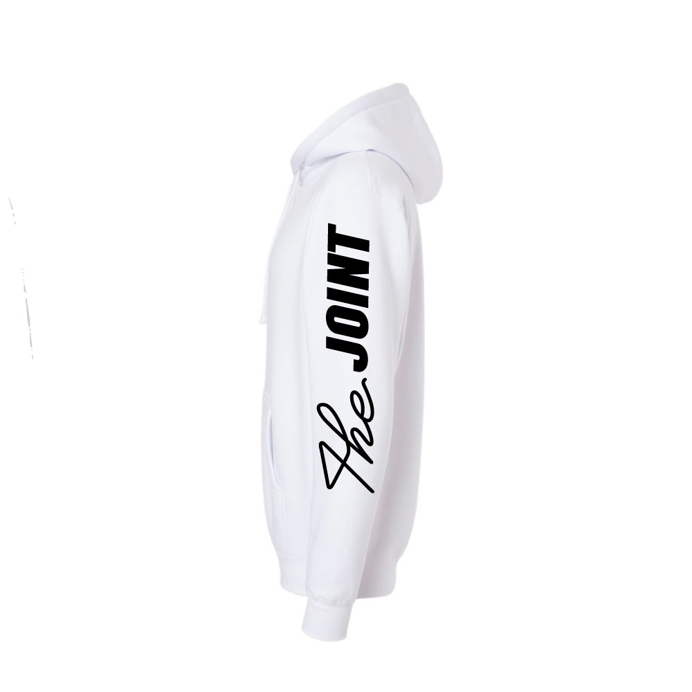 Retro White Zip Hoodie