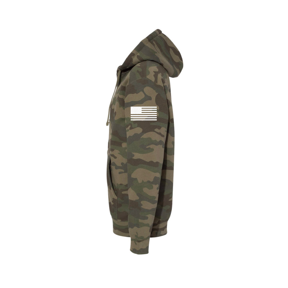 Green Camo Zip Hoodie