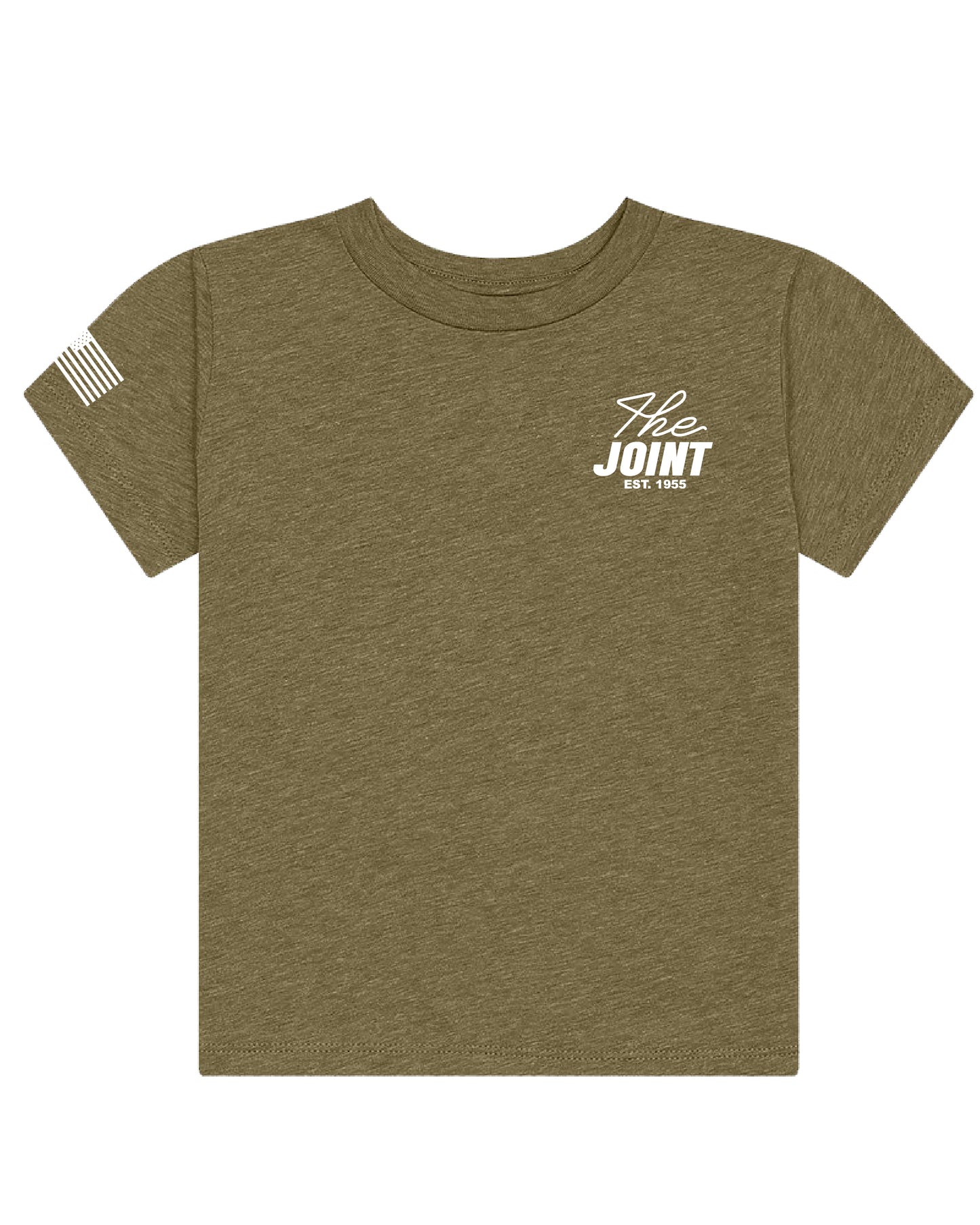 Toddler Olive Green - Word Mark Tee