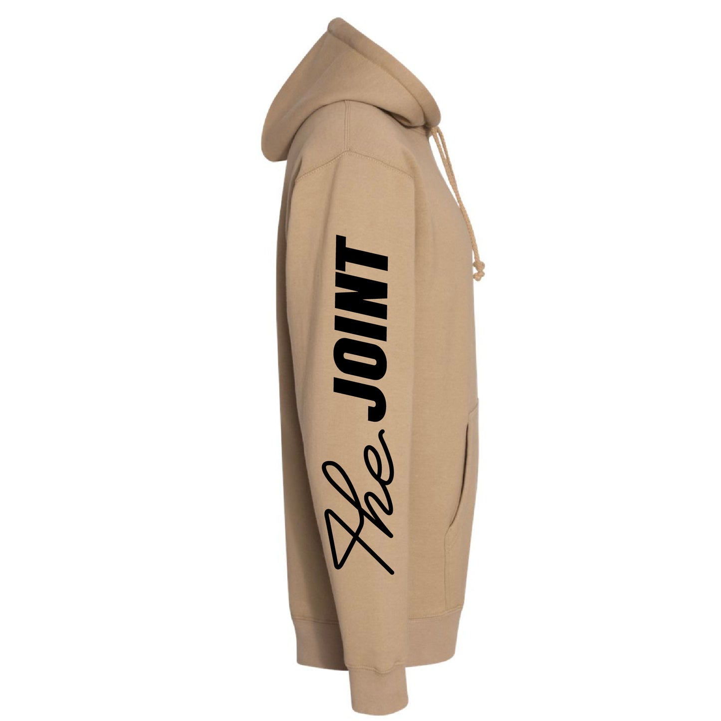 Wordmark Tan Zip Hoodie