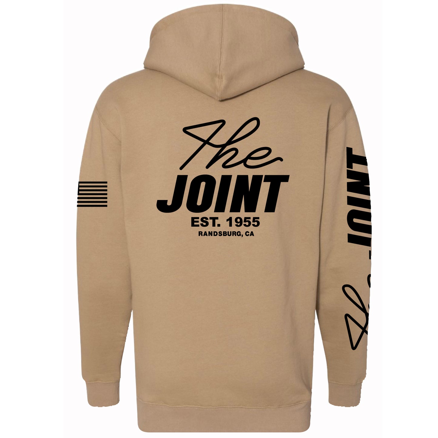 Wordmark Tan Zip Hoodie