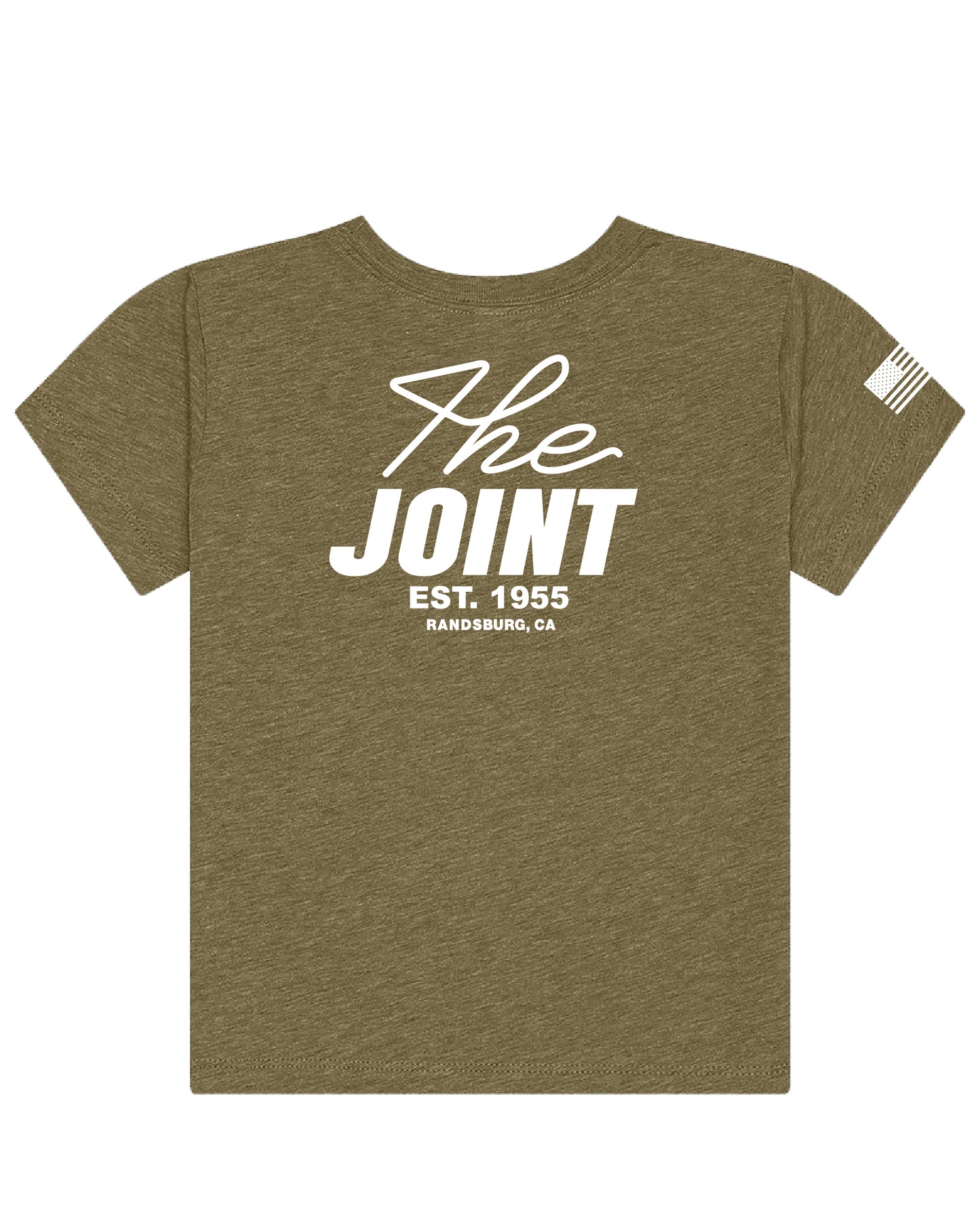 Toddler Olive Green - Word Mark Tee