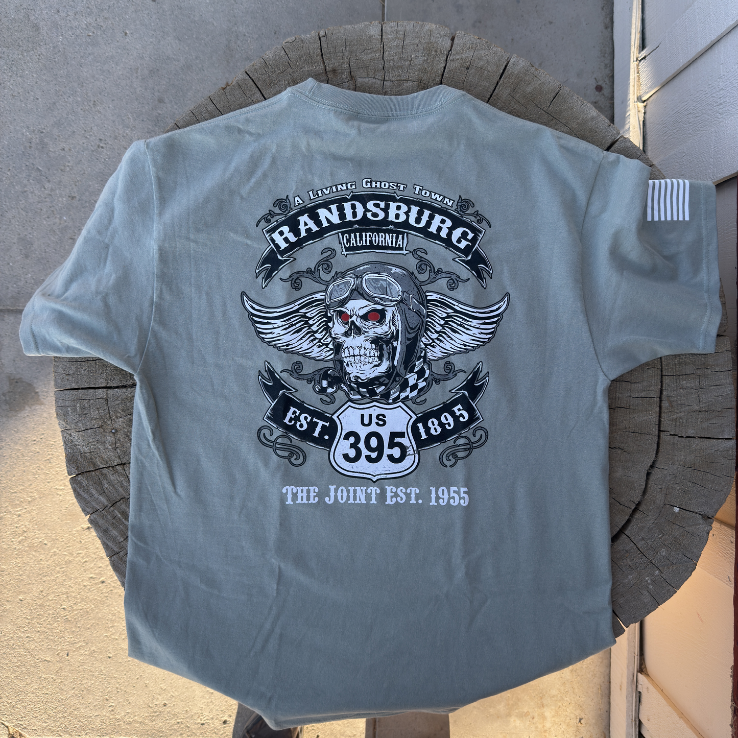 Aviator Short Sleeve Stone Wash Green