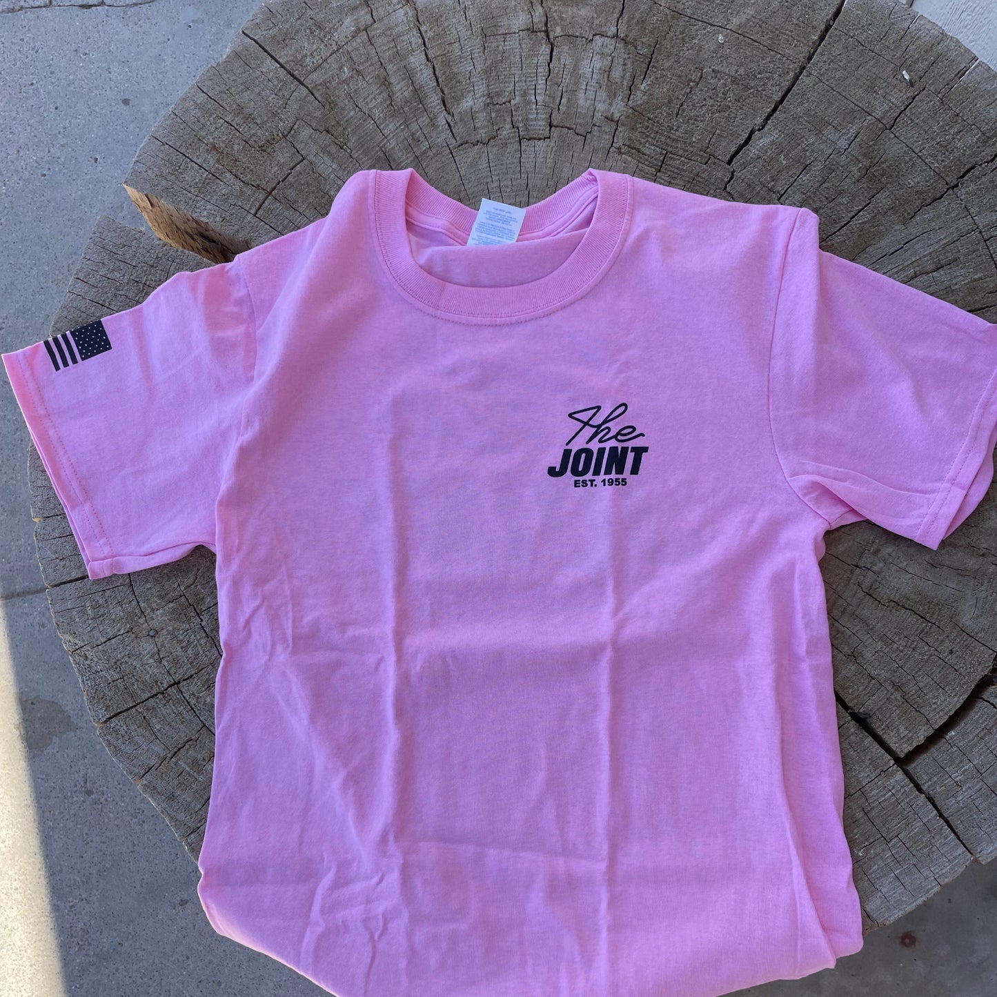 Wordmark  Youth Tee  Dark Pink