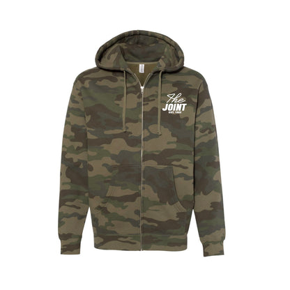 Green Camo Zip Hoodie