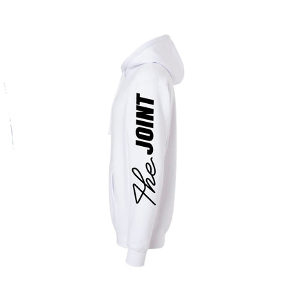 Retro White Zip Hoodie