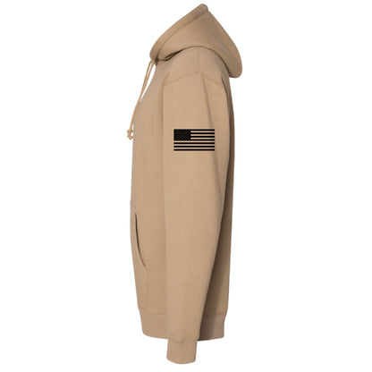 Wordmark Tan  Zip Hoodie