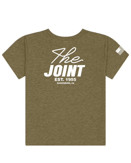 Toddler Olive Green - Word Mark Tee