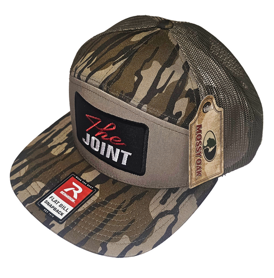 Camo Green, Camo Bill, Black Patch, Red White Text